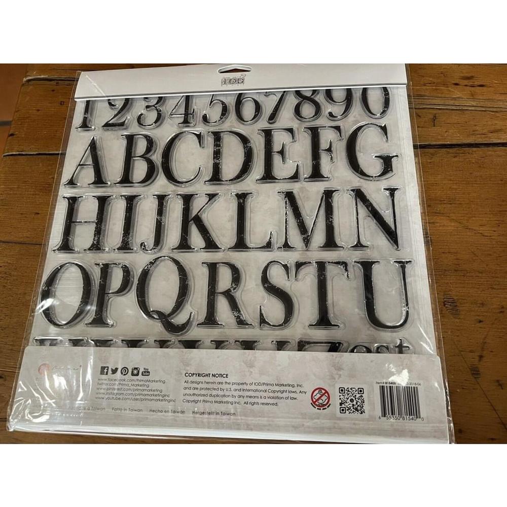 IOD Alpha 1 Decor Stamp -Retired